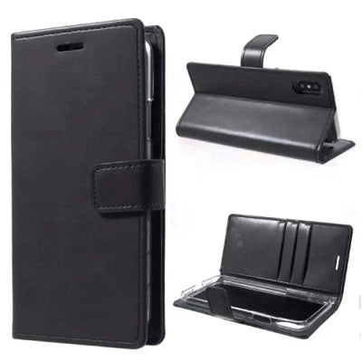 Mycase Leather Folder Iphone 13 5.4 - Black Knight - MyMobile