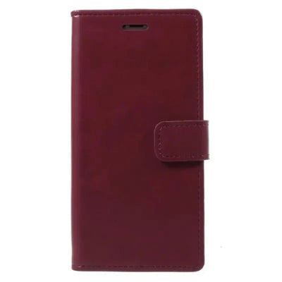 Mycase Leather Folder Iphone Xs 5.8 - Berry Red - MyMobile