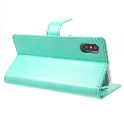 Mycase Leather Folder Iphone Xs 5.8 - Emerald - MyMobile