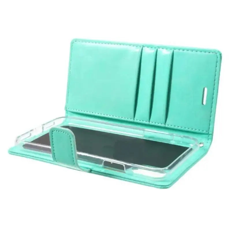 Mycase Leather Wallet Iphone X Emerald - MyMobile