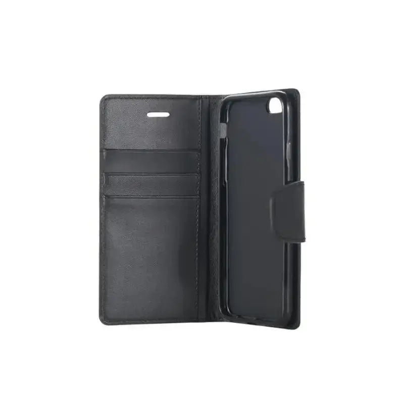 Mycase Leather Wallet Samsung J5 Pro 2017 Black - MyMobile