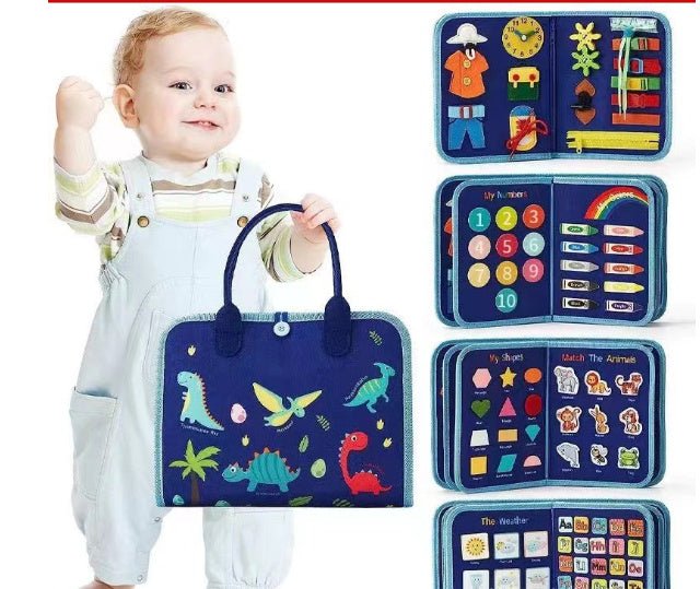 New Busy Book Children's Busy Board Dressing And Buttoning Learning Toy For Kids & Children - MyMobile