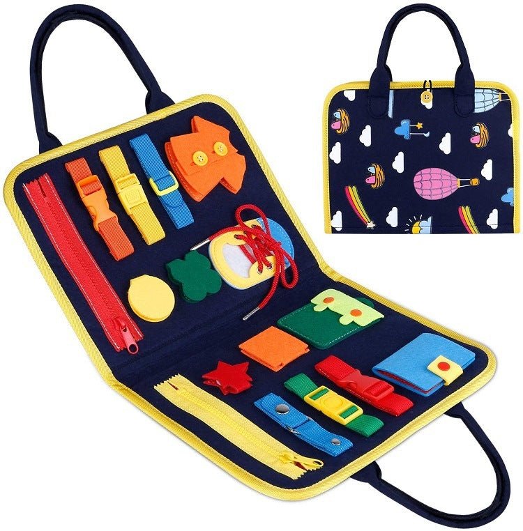 New Busy Book Children's Busy Board Dressing And Buttoning Learning Toy For Kids & Children - MyMobile