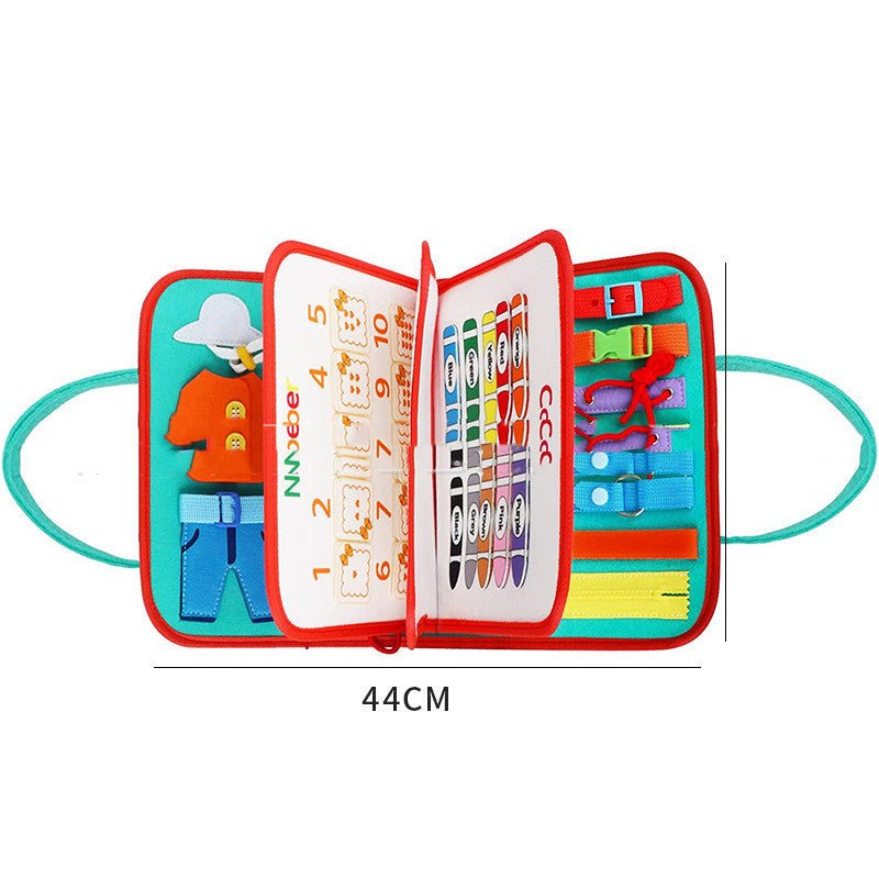 New Busy Book Children's Busy Board Dressing And Buttoning Learning Toy For Kids & Children - MyMobile