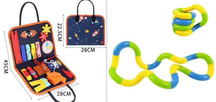 New Busy Book Children's Busy Board Dressing And Buttoning Learning Toy For Kids & Children - MyMobile