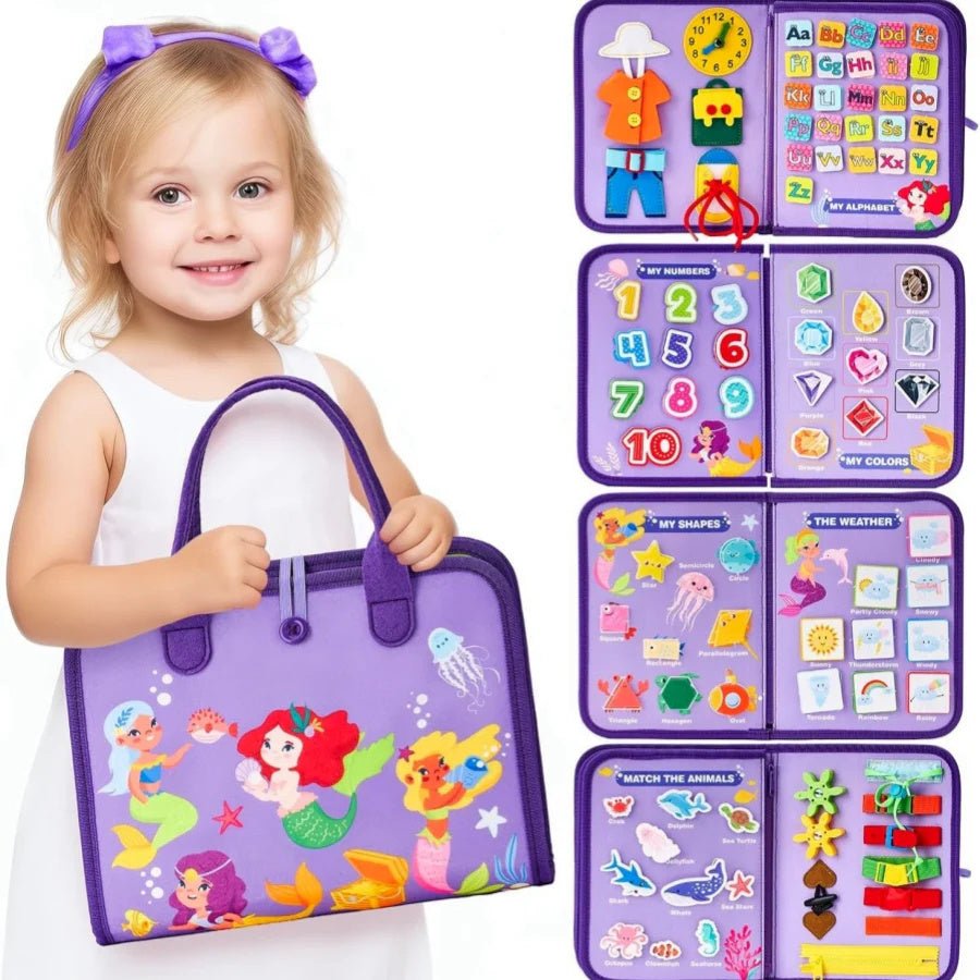 New Busy Book Children's Busy Board Dressing And Buttoning Learning Toy For Kids & Children - MyMobile