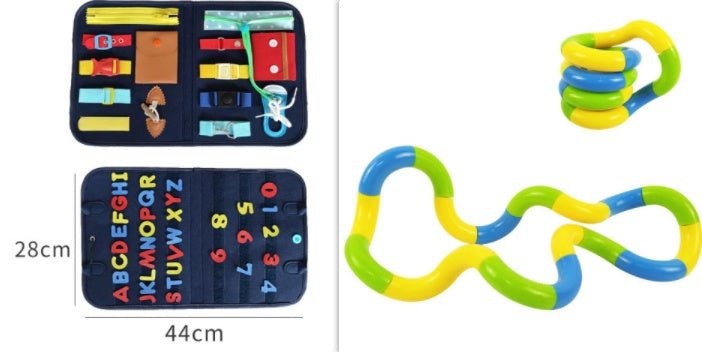 New Busy Book Children's Busy Board Dressing And Buttoning Learning Toy For Kids & Children - MyMobile