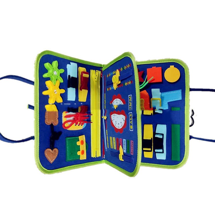 New Busy Book Children's Busy Board Dressing And Buttoning Learning Toy For Kids & Children - MyMobile