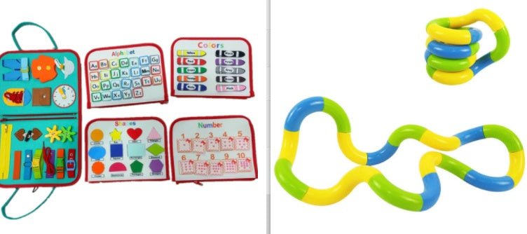 New Busy Book Children's Busy Board Dressing And Buttoning Learning Toy For Kids & Children - MyMobile