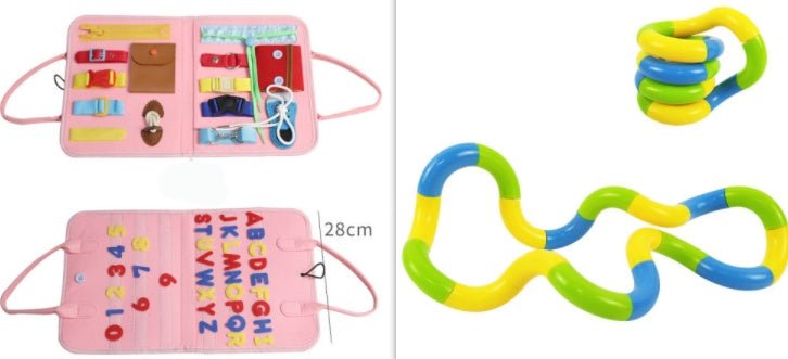 New Busy Book Children's Busy Board Dressing And Buttoning Learning Toy For Kids & Children - MyMobile