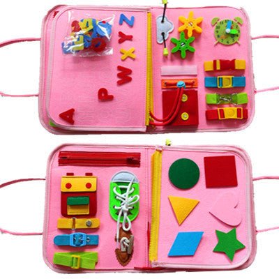 New Busy Book Children's Busy Board Dressing And Buttoning Learning Toy For Kids & Children - MyMobile