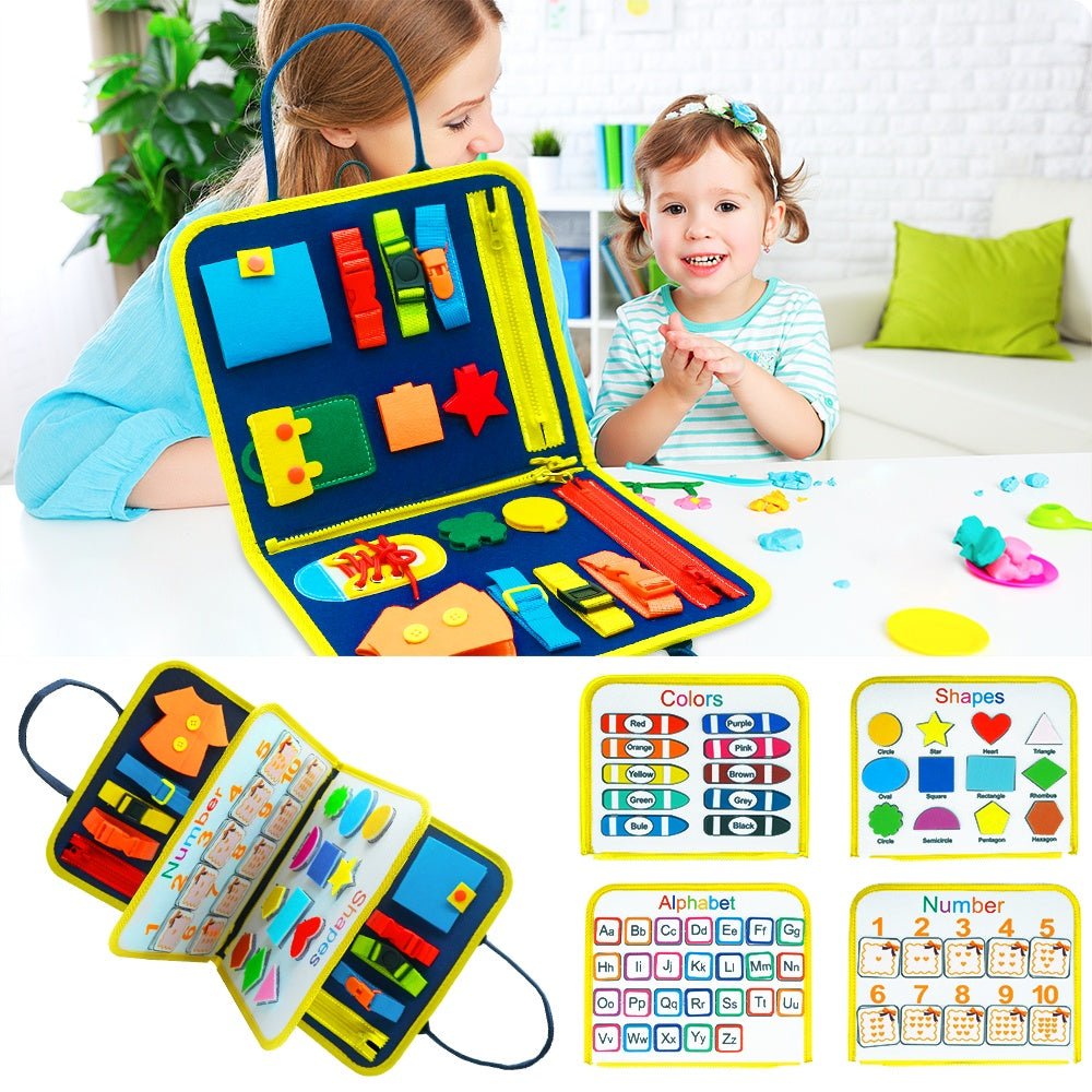 New Busy Book Children's Busy Board Dressing And Buttoning Learning Toy For Kids & Children - MyMobile