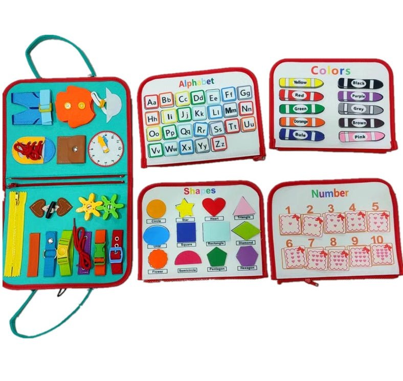 New Busy Book Children's Busy Board Dressing And Buttoning Learning Toy For Kids & Children - MyMobile