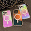 New Colour Plated Gradient Wireless Drop - proof Magnetic Phone Case For iPhone 11, 12, 13, 14, 15 - MyMobile