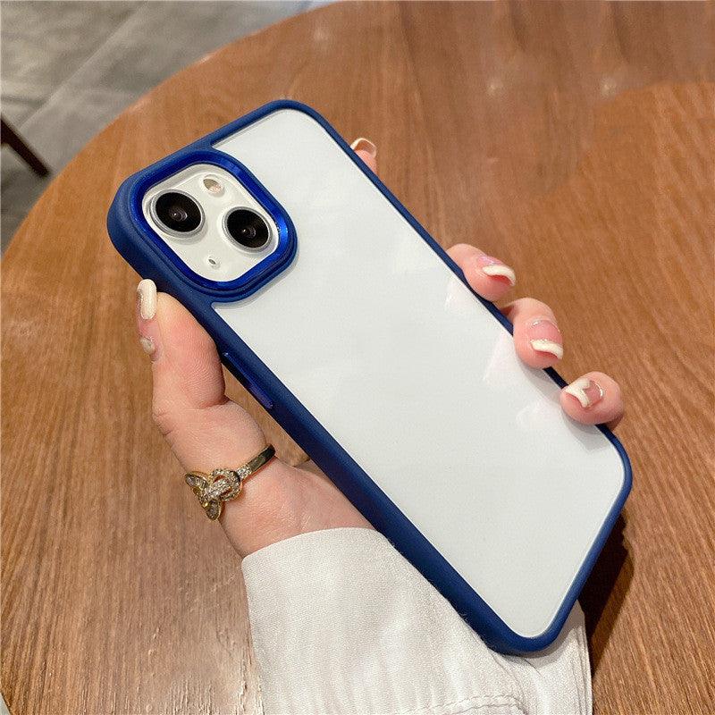 New Lens Anti - fall Skin Feeling Protective Cover Metal Phone Case For iPhone 15 - MyMobile