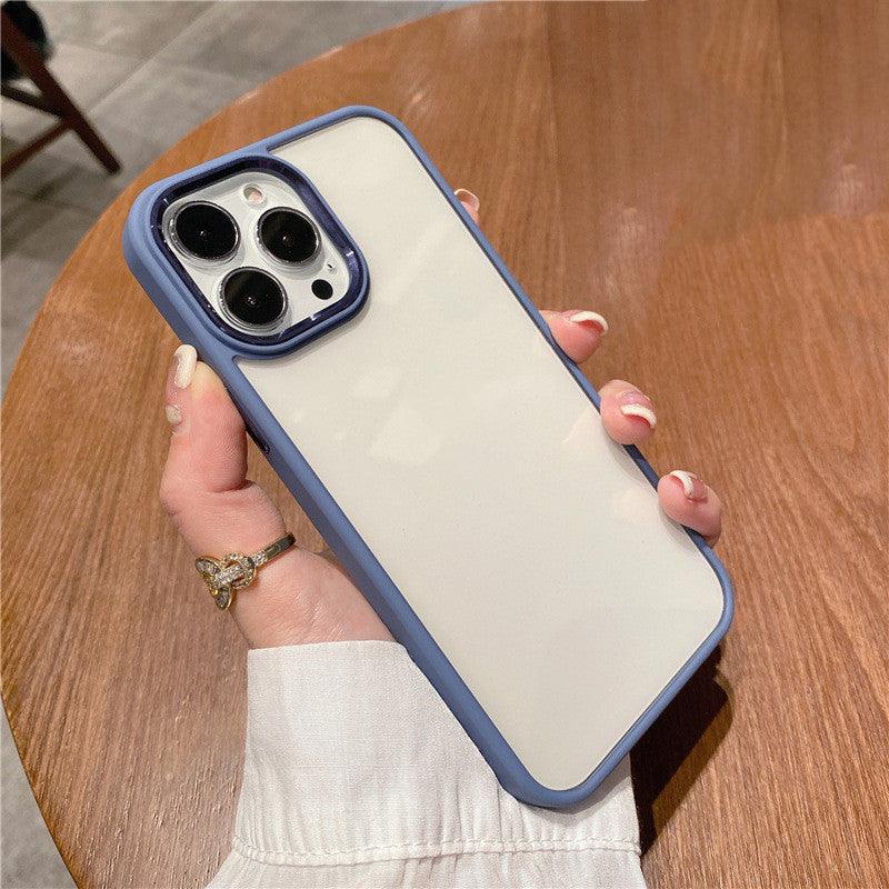 New Lens Anti - fall Skin Feeling Protective Cover Metal Phone Case For iPhone 15 - MyMobile