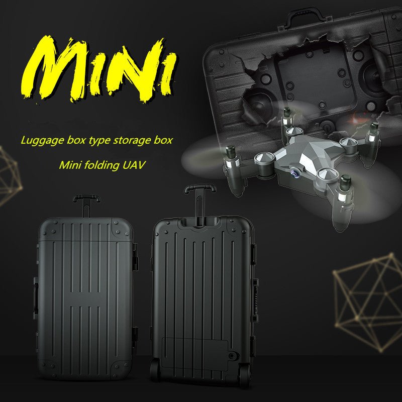 New Luggage Box Storage Box Folding Mini UAV Aerial Photography Remote Control Four Axis Children's Toys Drone - MyMobile