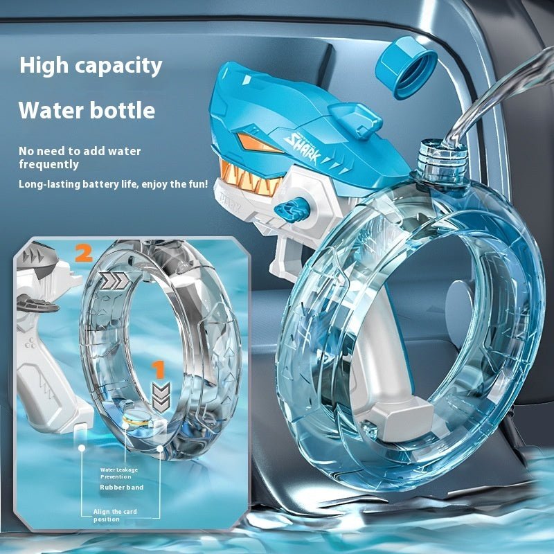 New Shark Electric Water Gun Toys Fully Automatic Continuous Fire Water Gun Children's Water Playing Toys - MyMobile