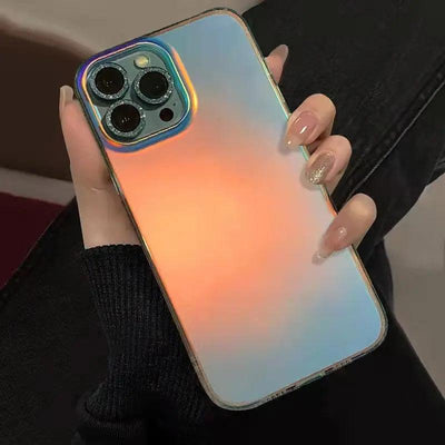 New Simple Gradient Laser Frosted Phone Case For iPhone 13, 14 - MyMobile