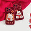 New Year Red Embroidery Charm Rabbit Phone Case For iPhone 12, 13, 14 - MyMobile