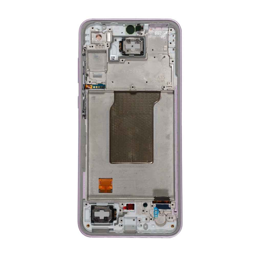 Samsung Galaxy A35 5G A356B OLED Screen Replacement Digitizer with Frame GH82-34221C (Service Pack)-Lilac