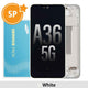 Samsung Galaxy A36 5G A366B OLED Replacement with Frame GH82-36841B (Service Pack)-White