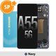Samsung Galaxy A55 5G A556B OLED Screen Replacement Digitizer with Frame GH82-34305A (Service Pack)-Navy