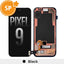 OLED Screen Digitizer With Bezel Frame and Fingerprint Sensor for Google Pixel 9-Black (Service Pack)