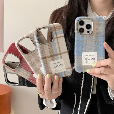 Niche Flannel Plaid Phone Case - MyMobile