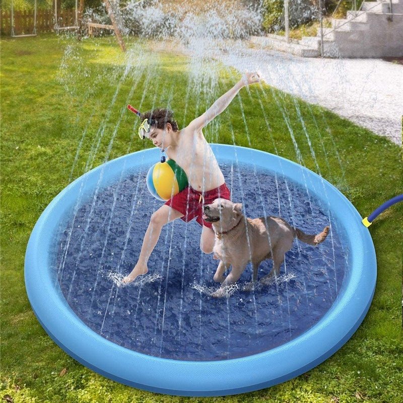 Non - Slip Splash Pad For Kids And Pet Dog Pool Summer Outdoor Water Toys - MyMobile