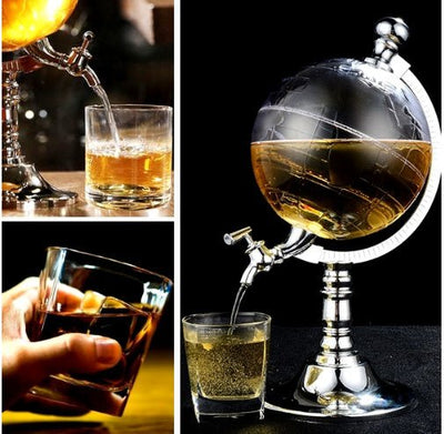 Novelty Globe Wine Decanters Drink Dispenser For Alcohol 1.5L Drinking Game Beer Liquor Dispenser Strainers Bar Accessories New - MyMobile