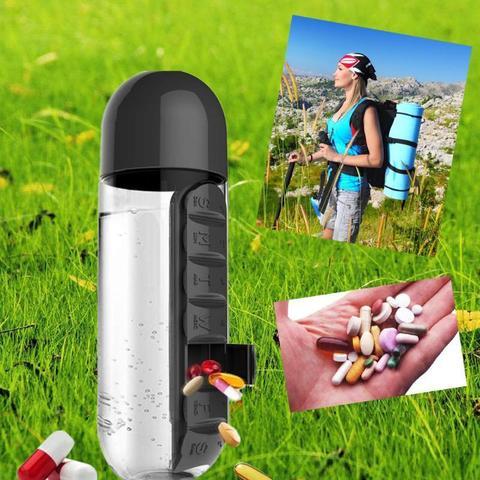 Outdoor Portable One Week Water Cup With Medicine Box - MyMobile