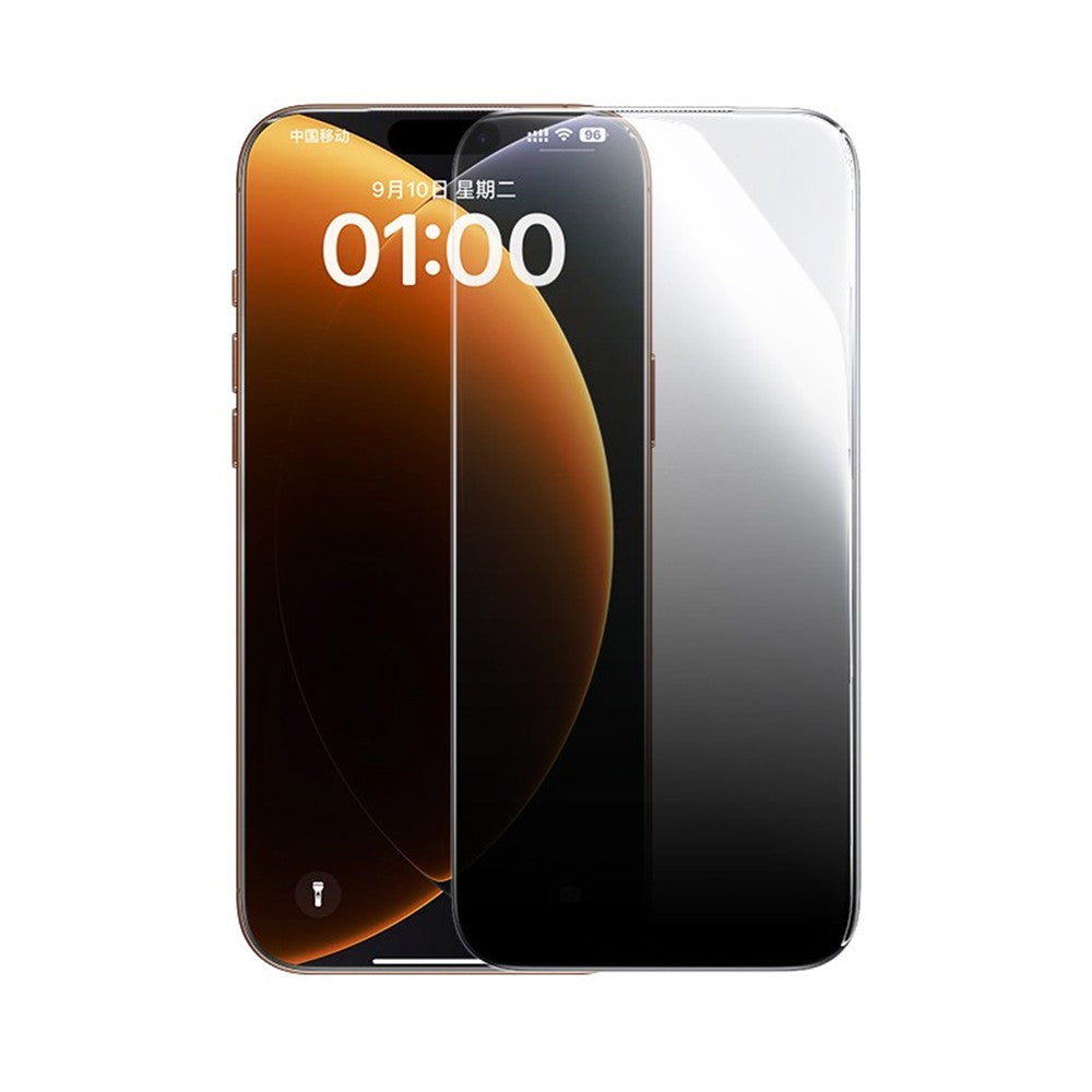 Baseus Crystal Diamond Series Privacy Tempered Glass Dust-free Chamber II For iPhone 17