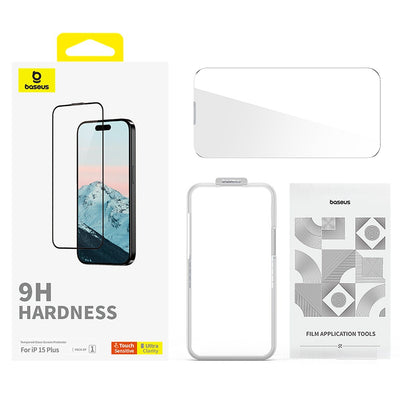 Baseus Diamond Series Full-Coverage HD Tempered Glass Screen Protector For iPhone 15 Plus