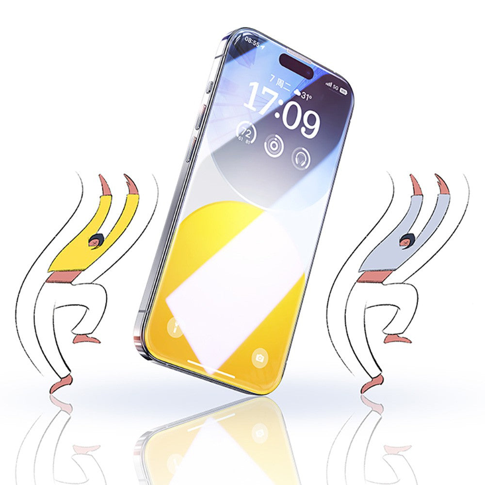 Baseus Diamond Series Full-Coverage HD Tempered Glass Screen Protector For iPhone 15 Plus