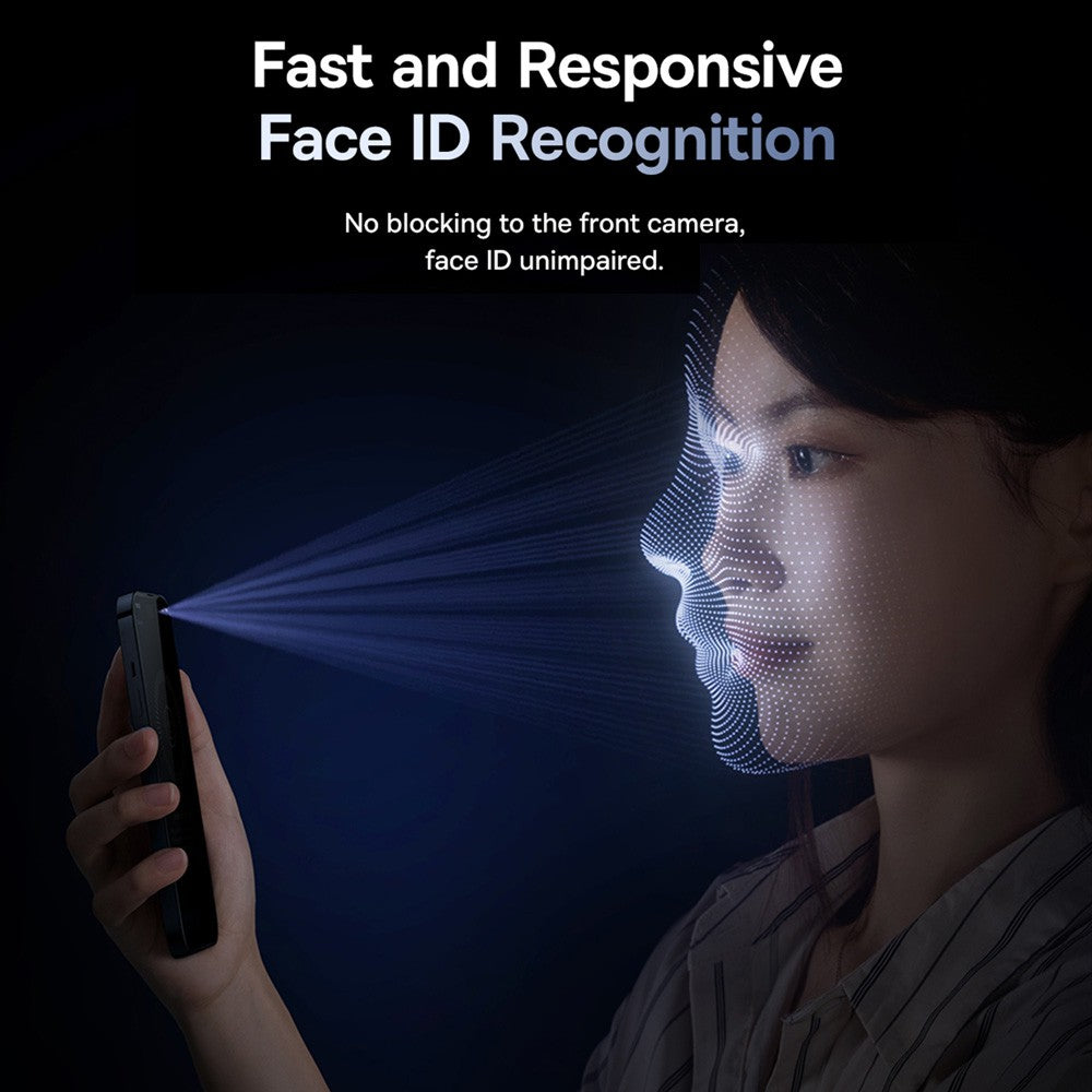 Baseus Diamond Series Full-Coverage Privacy Protection Tempered Glass Screen Protector For iPhone 15 Plus