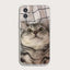 Painted Cat Transparent TPU Soft Shell Phone Case - MyMobile