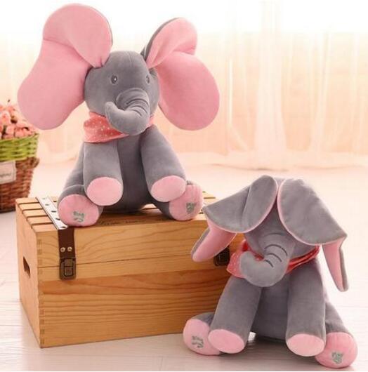 Peek - A - Boo Interactive Elephant Plush Toy - MyMobile