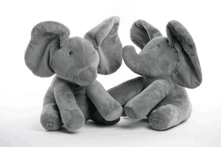 Peek - A - Boo Interactive Elephant Plush Toy - MyMobile