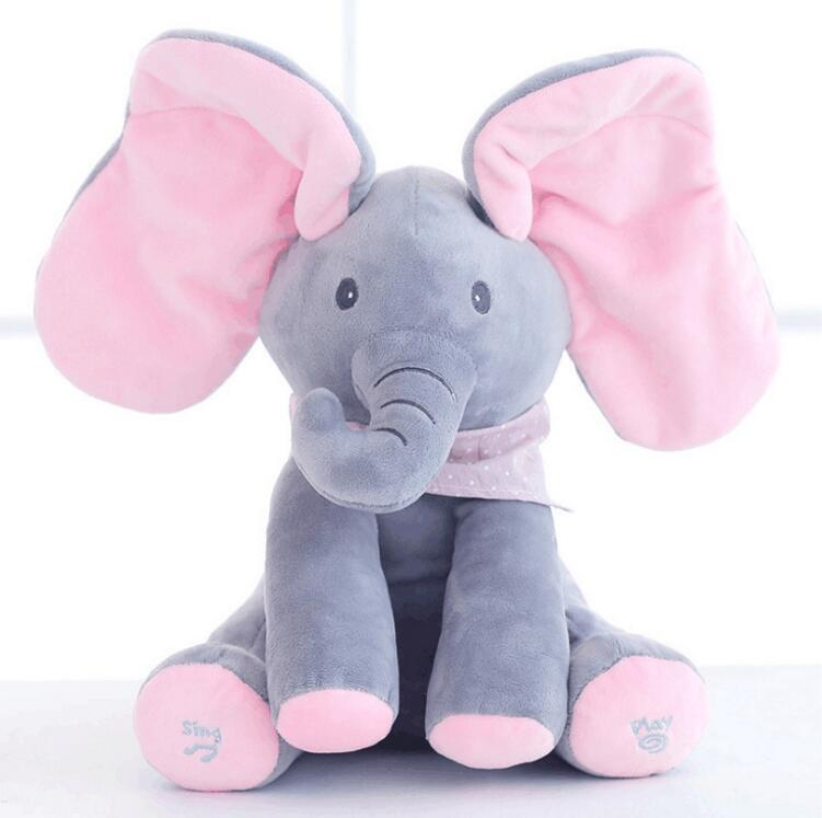 Peek - A - Boo Interactive Elephant Plush Toy - MyMobile