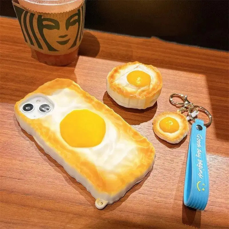 Personalized Poached Egg Strap Mobile Phone Case - MyMobile