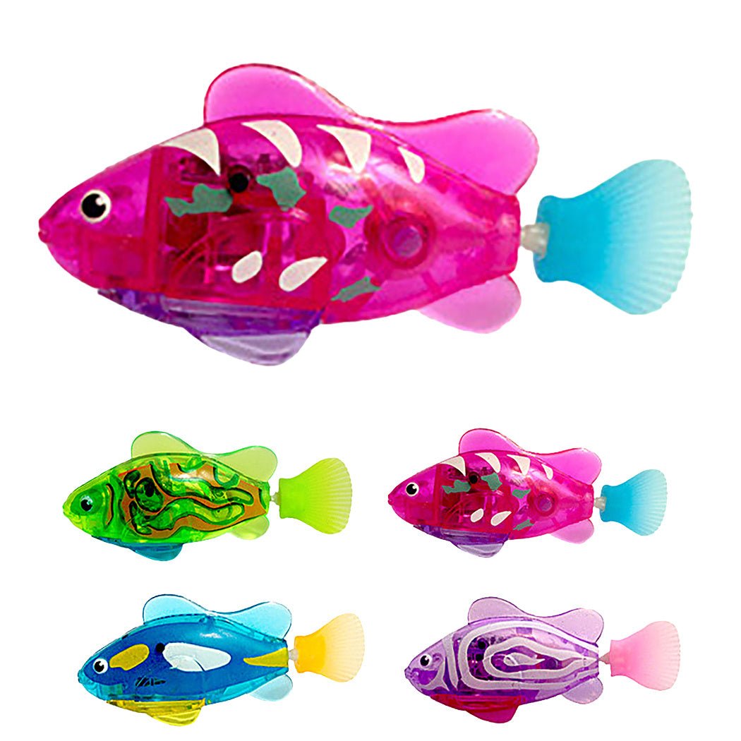 Pet Fish Electronic Cat Toys With Grass LED Light Toys - MyMobile