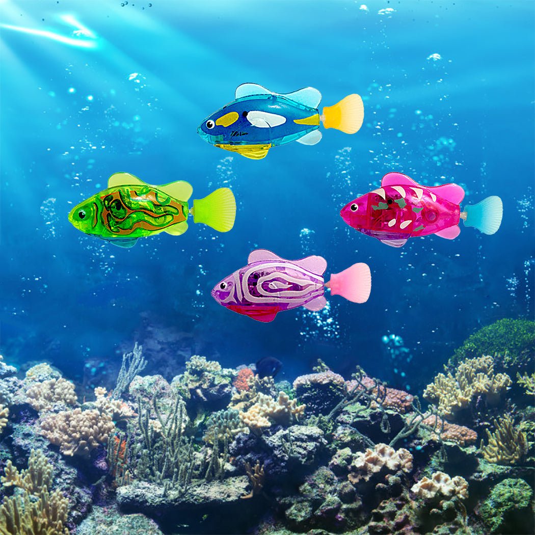 Pet Fish Electronic Cat Toys With Grass LED Light Toys - MyMobile