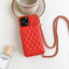 Phone Case Classic Style Luxury Rhombic Lambskin For iPhone 15 - MyMobile