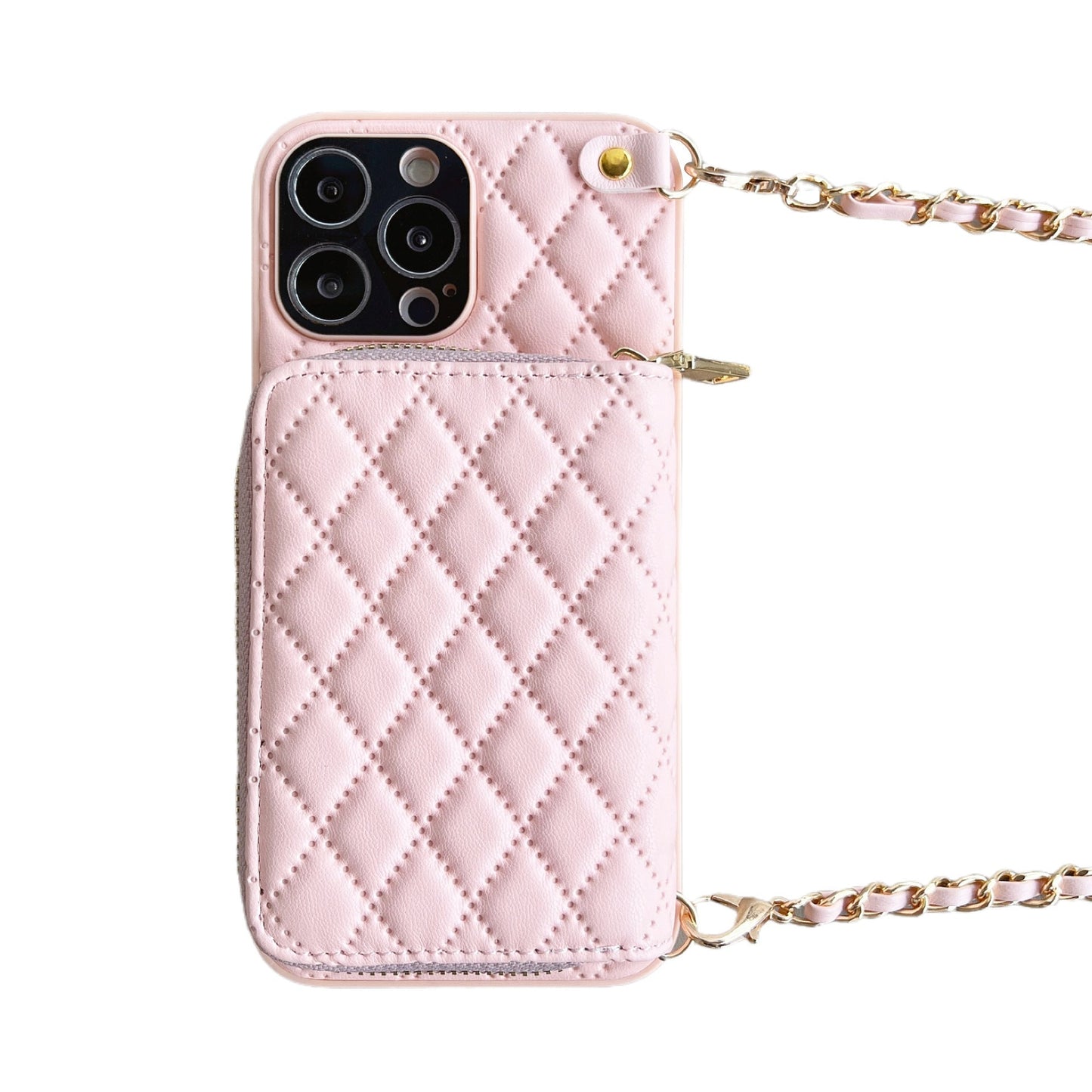 Phone Case Classic Style Luxury Rhombic Lambskin For iPhone 15 - MyMobile