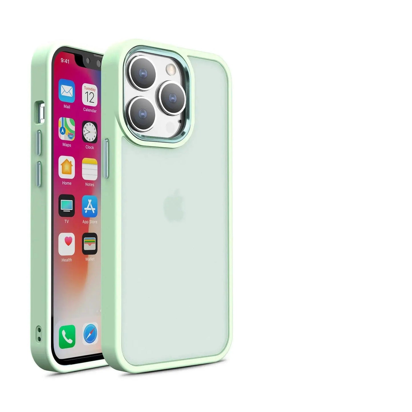 Phone Case Frosted Metal Lens Frame - MyMobile