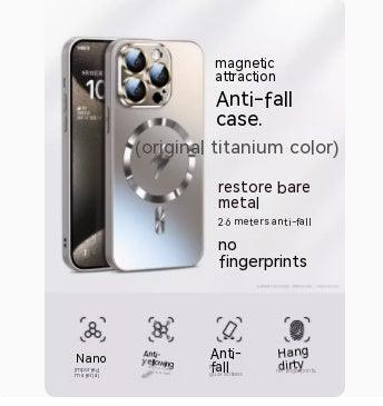 Phone Case New Frosted Glass Magnetic Suction For iPhone 11, 12, 13, 14, 15 - MyMobile