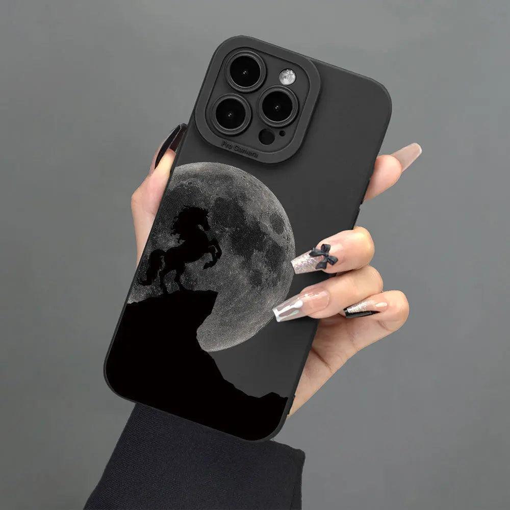 Phone Case Steed Moon All - inclusive Lens Soft Case For iPhone 12, 13, 14, 15 - MyMobile