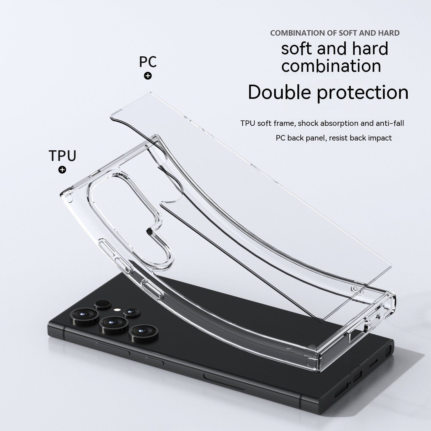 Phone Case Transparent Drop - resistant Protective Shell For Samsung Galaxy S24 - MyMobile