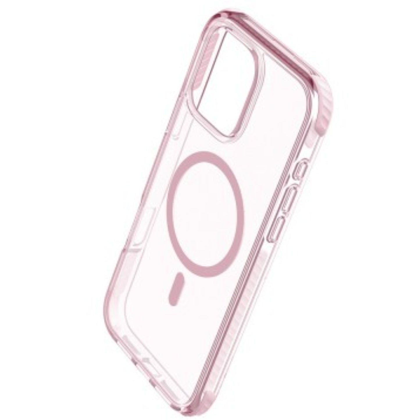 REDEFINE Echo Wave Ultimate Impact Protection Transparent Case for Samsung Galaxy S25-Pink